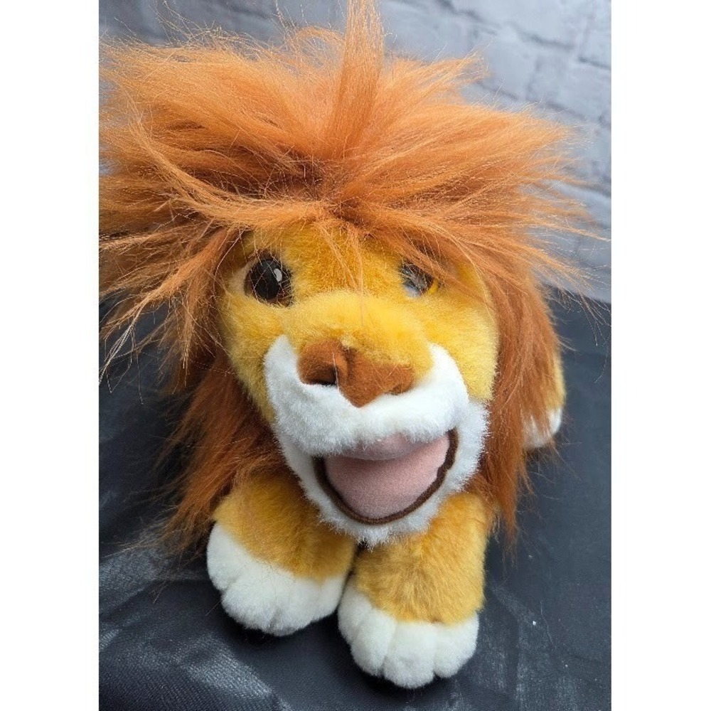 Disney Lion King Roaring Simba Puppet Plush Mattel Roars Works Vintage 1993